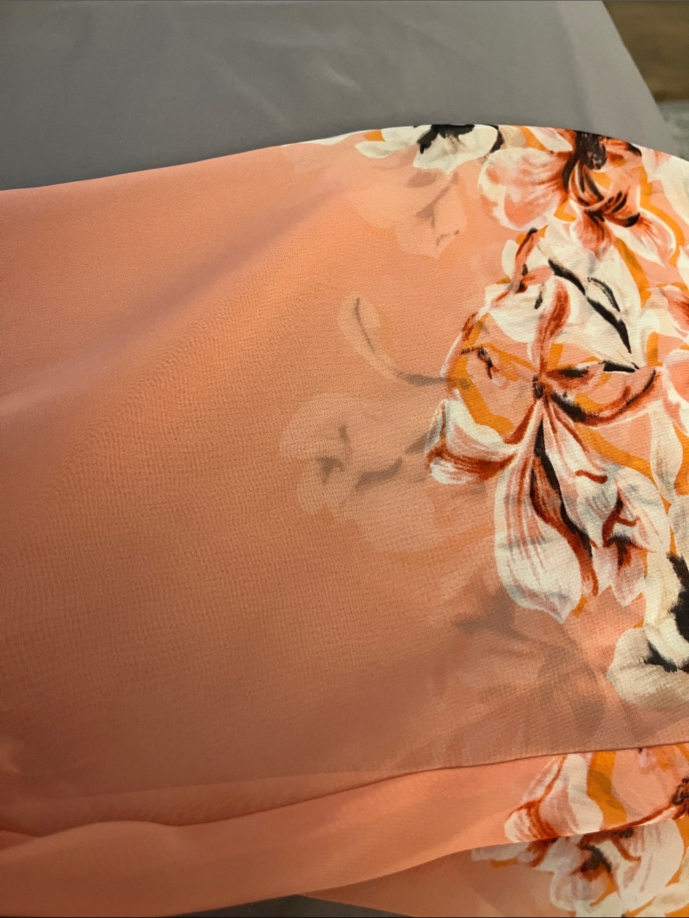 Jennifer Moore  Pink Floral V-Neck Tunic Top - Picture 7 of 7